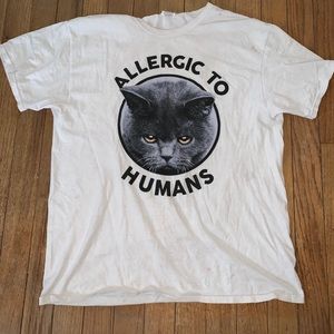 "Allergic to Humans" Cat Shirt